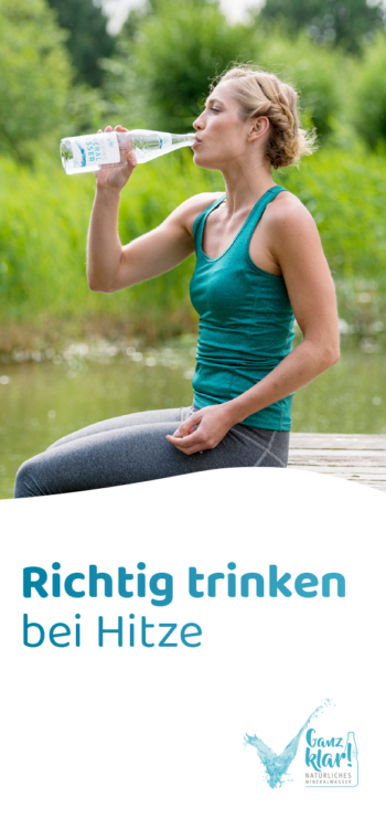 Faltblatt „Richtig trinken bei Hitze”