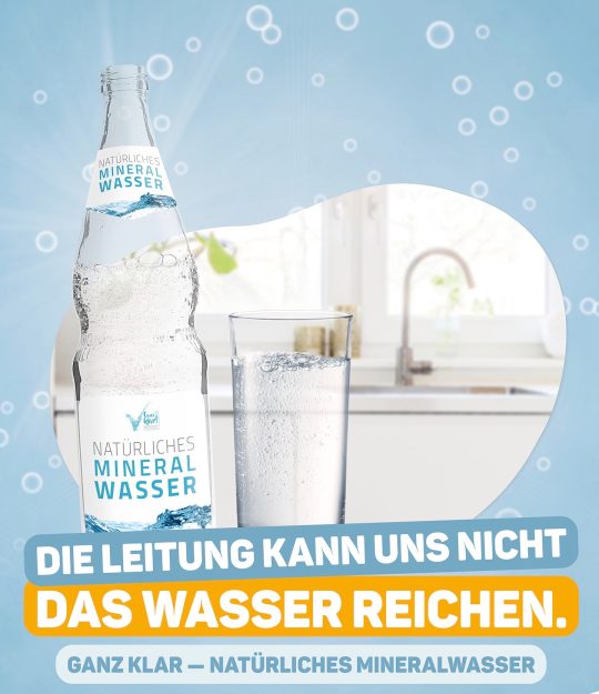 Natürliches Mineralwasser – Die Leitung kann uns nicht das Wasser reichen