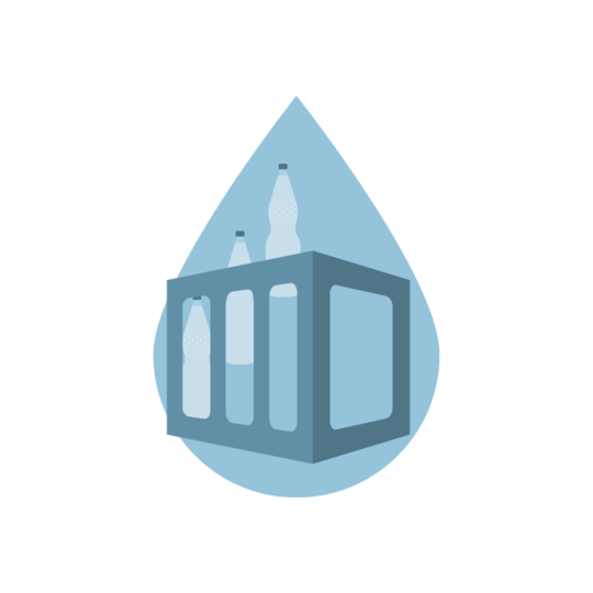 Versorgung mit Mineralwasser (Wasserversorgung)
